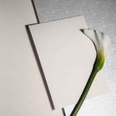 アイボリー開花およびエレガント金ゴールドスクリプトブライダルシャワー 招待状