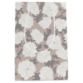 アイボリー開花トロピカルロマンス抱き枕 ミディアムペーパーバッグ (正面)