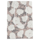 アイボリー開花トロピカルロマンス抱き枕 ミディアムペーパーバッグ (裏面)