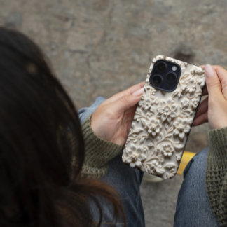 アイボリー開花 iPhone 16 PROケース