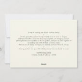 アイボリー非常に陽気なクリスマス6つの写真コラージュ シーズンカード (裏面)