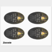 アイボリー24オズクイーンラインハニーラベル 楕円形シール (シート)