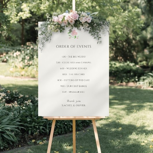 アイボリー | おしゃれな結婚式 イベントの順番 ポスター