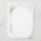 アイボリー《キリスト教》洗礼式や命名式金ゴールドクロスミニマリストバプテスマ 招待状 (裏面)