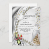 アイボリー、グリーン、ブルー、ゴールドのシルクと独身パーティー (正面/裏面)