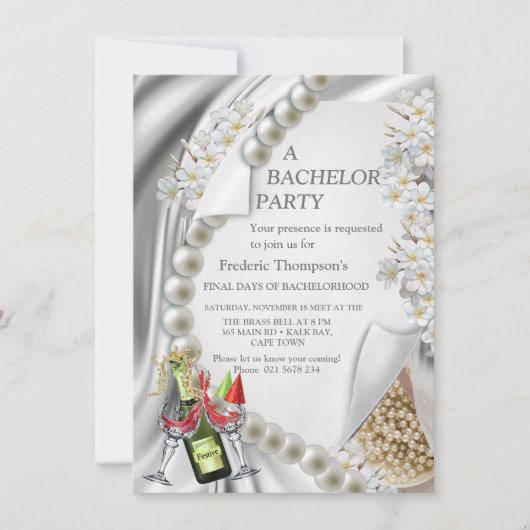 アイボリー、グリーン、ブルー、ゴールドのシルクと独身パーティー (正面)