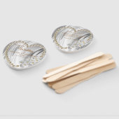 アイボリー、グリーン、ブルー、金ゴールドシルク&パール ハンドファン (組立なし)