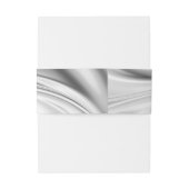 アイボリー、グリーン、金ゴールド、ブルーシルク&パールベリーバンド 招待状ベリーバンド (裏面例)