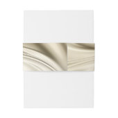 アイボリー、グリーン、金ゴールド、ブルーシルク&パールベリーバンド 招待状ベリーバンド (裏面例)