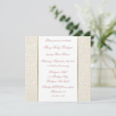 アイボリー＆ゴールド スウィート16 招待状 (スタンド正面)