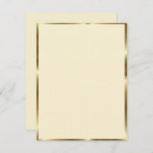 アイボリー & ゴールド トリム (正面/裏面)