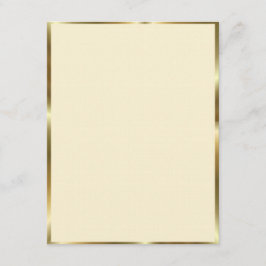 アイボリー & ゴールド トリム