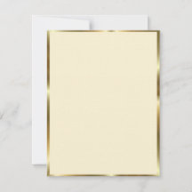 アイボリー & ゴールド トリム