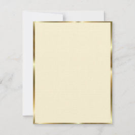 アイボリー & ゴールド トリム