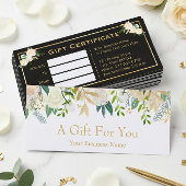 アイボリー ゴールド フラワー ビューティー サロン ギフト券