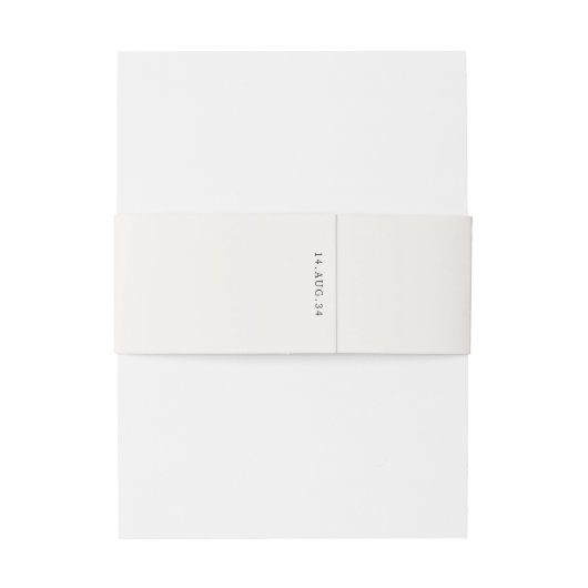 アイボリー | シックとシンプルのスクリプ結婚ト 招待状ベリーバンド (裏面例)