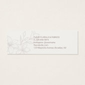 アイボリー | シックミニマルフローラ価格ラベル (裏面)