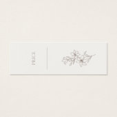 アイボリー | シックミニマルフローラ価格ラベル (正面)