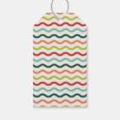 アイボリー ハッピー メリー ウェーブィ クリスマス ギフト タグ (裏面)