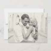 アイボリー ピンクとゴールドの花柄ボヘミアンスタイルの結婚式の写真 セーブザデート (裏面)