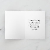 アイボリー フラワーの wreath 母の日のカード シーズンカード (内部)