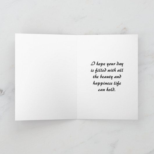 アイボリー フラワーの wreath 母の日のカード シーズンカード (内部)