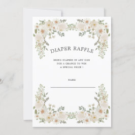 アイボリー フラワーディーパーレッフルチケット 招待状