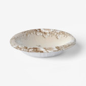 アイボリー フラワー ペーパーボウル (傾斜あり)