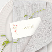 アイボリー | フローラ結婚の護衛所名 ノートカード