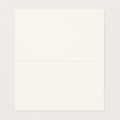 アイボリー/ブラックシンプル折エレガントり畳み名刺 名刺 (内部フラット)