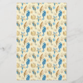 アイボリー&ブルースターフィッシュシーシェルアーティザンソープラップ (裏面)