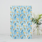 アイボリー&ブルースターフィッシュシーシェルアーティザンソープラップ (スタンド正面)