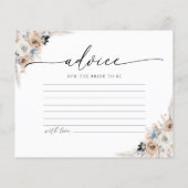 アイボリー&ブルーボーフローラアドバイスカード (裏面)