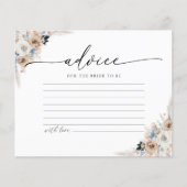 アイボリー&ブルーボーフローラアドバイスカード (正面)