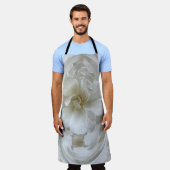 アイボリー ホワイト エプロン (着用した状態)