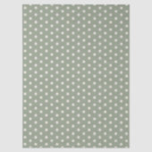 アイボリー ポルカドット サーモン グリーン クリーム 薄葉紙 (正面)