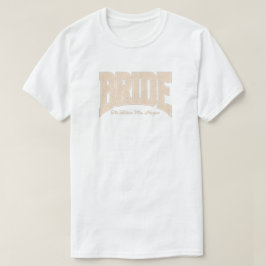 アイボリー レース BRIDE エンゲージメント シャワー バチェラー パーティー Tシャツ