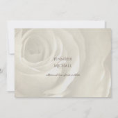 アイボリー ローズ フラワーの結婚式の詳細 (裏面)