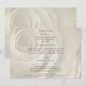 アイボリー ローズ フラワーの結婚式の詳細 (正面/裏面)
