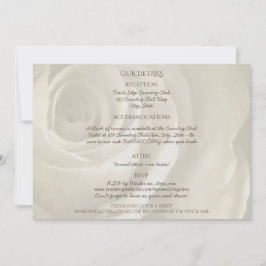 アイボリー ローズ フラワーの結婚式の詳細