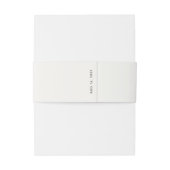 アイボリー | 書道モノグラム結婚の文字 招待状ベリーバンド (裏面例)