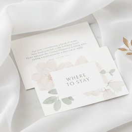 アイボリー | 水彩フラワーの結婚式ディテールカード 出欠カード
