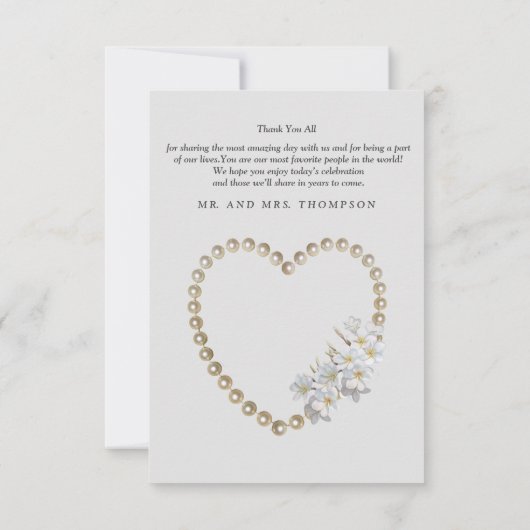 アイボリー、緑、青、金ゴールドシルク結婚のサンキューカード 出欠カード (裏面)