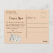 アイボリー、緑、青、金ゴールドシルク&パールタンクYはがき ポストカード (裏面)