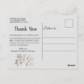 アイボリー、緑、青、金ゴールドシルク&パールタンクYはがき ポストカード (裏面)