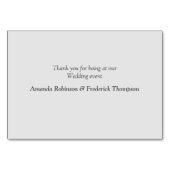 アイボリー、緑、青、金ゴールドシルク&パールテーブルカード テーブルナンバー (裏面)