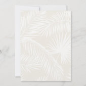 アイボリー | Bohoミニマリストスクリプトブライダルシャワー 招待状 (裏面)