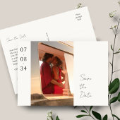 アイボリー | Chic's 結婚 Photo日付はがきを保存 セーブザデート