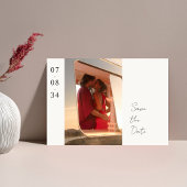 アイボリー | Chic's 結婚 Photo日付はがきを保存 セーブザデート