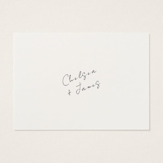 アイボリー | QRコードの結婚レジストリエンクロージャカード (裏面)